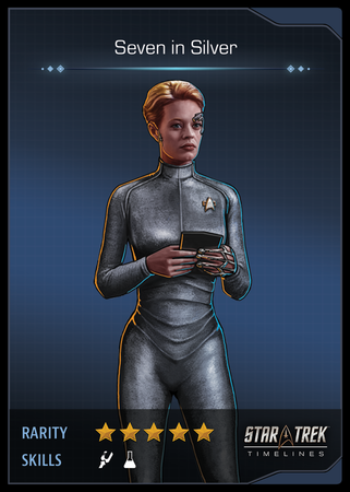 Seven in Silver Card