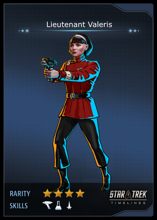 Lieutenant Valeris Card