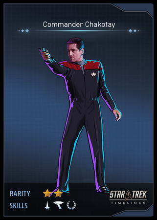 Commander Chakotay Card