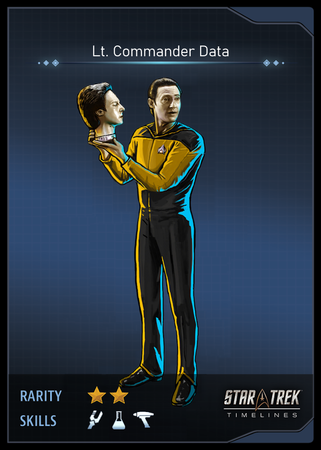 Lt. Commander Data Card