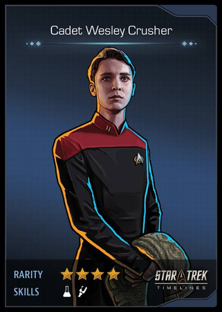 Cadet Wesley Crusher Card