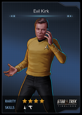 Evil Kirk Card