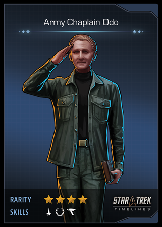 Army Chaplain Odo Card