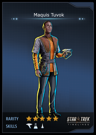 Maquis Tuvok Card