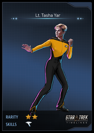 Lt. Tasha Yar Card