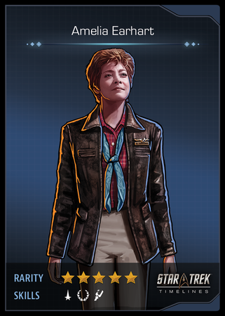 Amelia Earhart Card