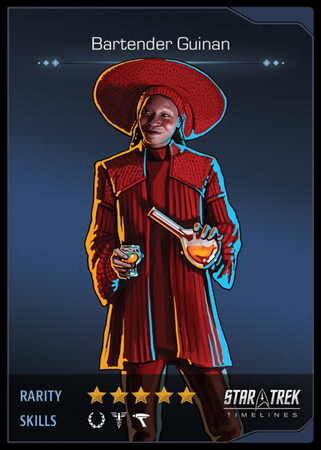 Bartender Guinan Card