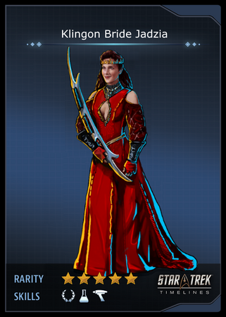Klingon Bride Jadzia Card