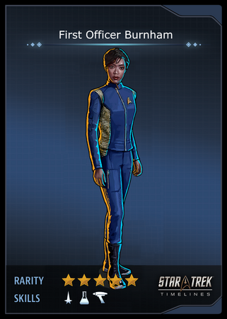 First Officer Burnham Card