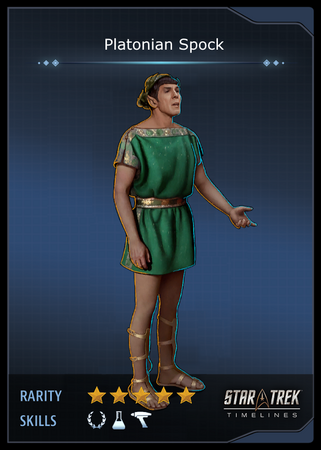 Platonian Spock Card