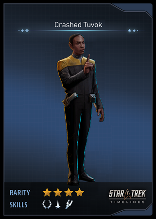 Crashed Tuvok Card
