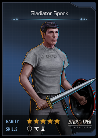 Gladiator Spock Card