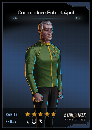 Commodore Robert April Card