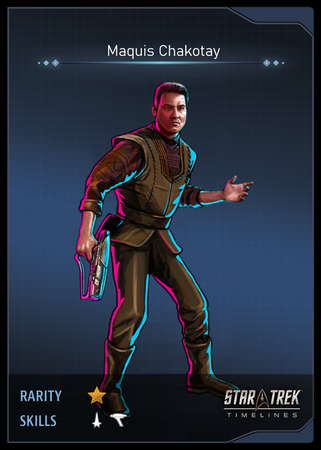 Maquis Chakotay Card