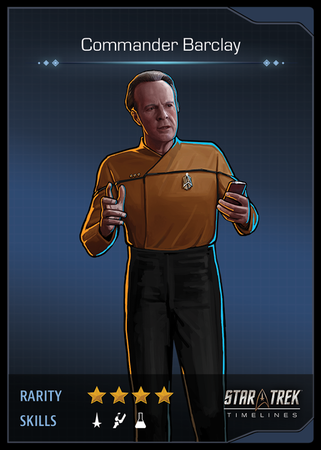Commander Barclay Card
