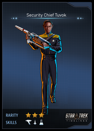 Security Chief Tuvok Card