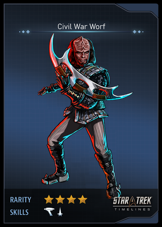 Civil War Worf Card