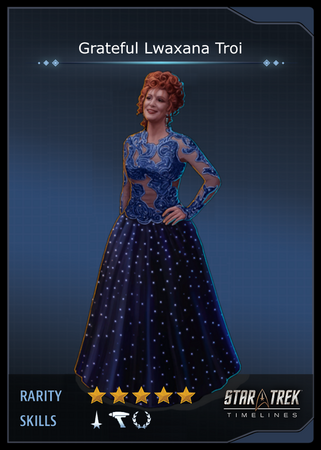 Grateful Lwaxana Troi Card