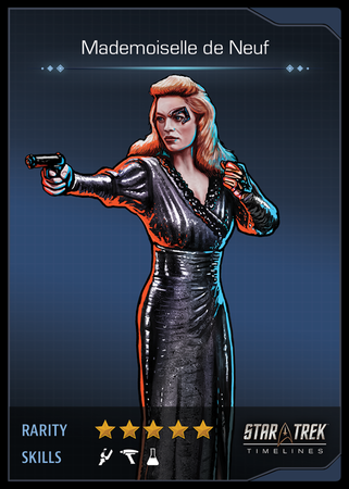 Mademoiselle de Neuf Card