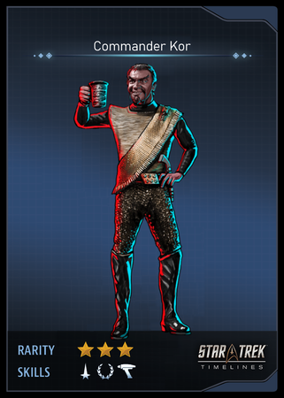 Commander Kor Card