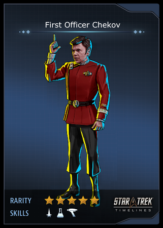 First Officer Chekov Card