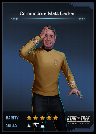 Commodore Matt Decker Card