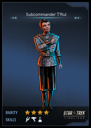 Subcommander T'Rul Card