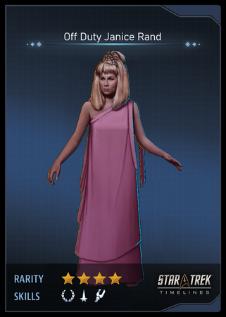 Off Duty Janice Rand Card