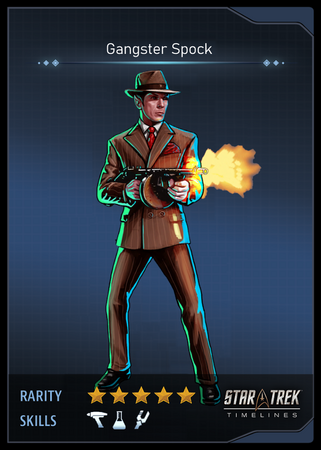 Gangster Spock Card
