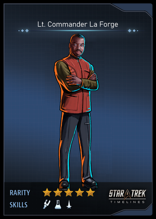 Lt. Commander La Forge Card