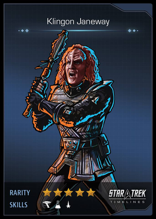 Klingon Janeway Card